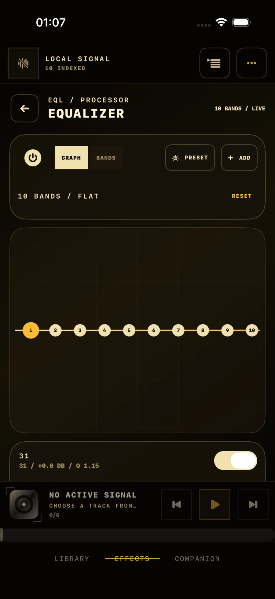 AntiiQ's 32-band equalizer